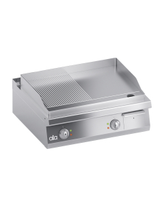 Flatgrill Elektrisk, Rillet + Slett topp + Skuff, Bordmodell