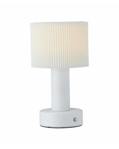 Tiara oppladbar bordlampe, hvit