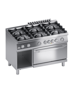 Kokebord Gass 6 Bluss + Elektrisk ovn 2/1 GN