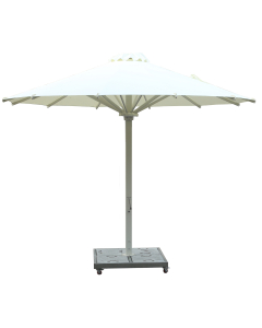 Premium parasoll Ø4m - lys sand