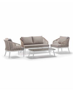 Kos2 Loungesett m/2 seter, hvit/beige