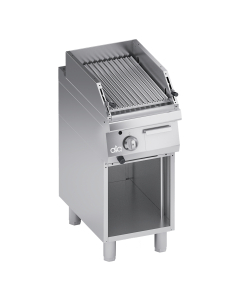 Lavastein grill, Gass, Bevegelig 1/2 grill-enhet, Gulvmodell